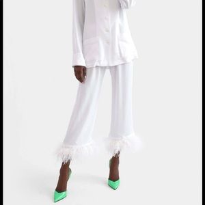 Sleeper bridal white feather pajamas